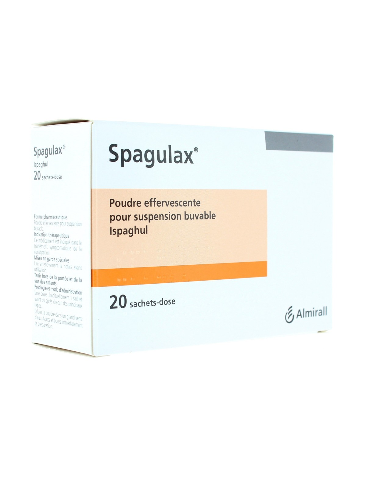 Spagulax poudre effervescente pour suspension buvable 20 sachets doses de 5g