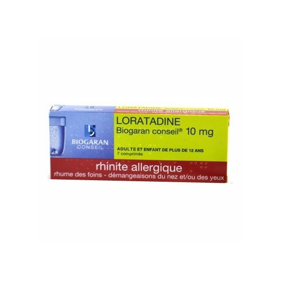 Loratadine Biogaran 10mg 7 comprimés | Nom de la Pharmacie en variable