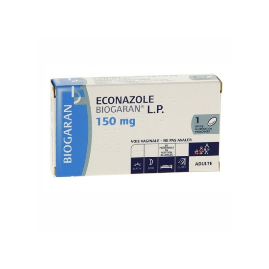 Econazole Biogaran LP 150mg Ovule | Nom de la Pharmacie en variable