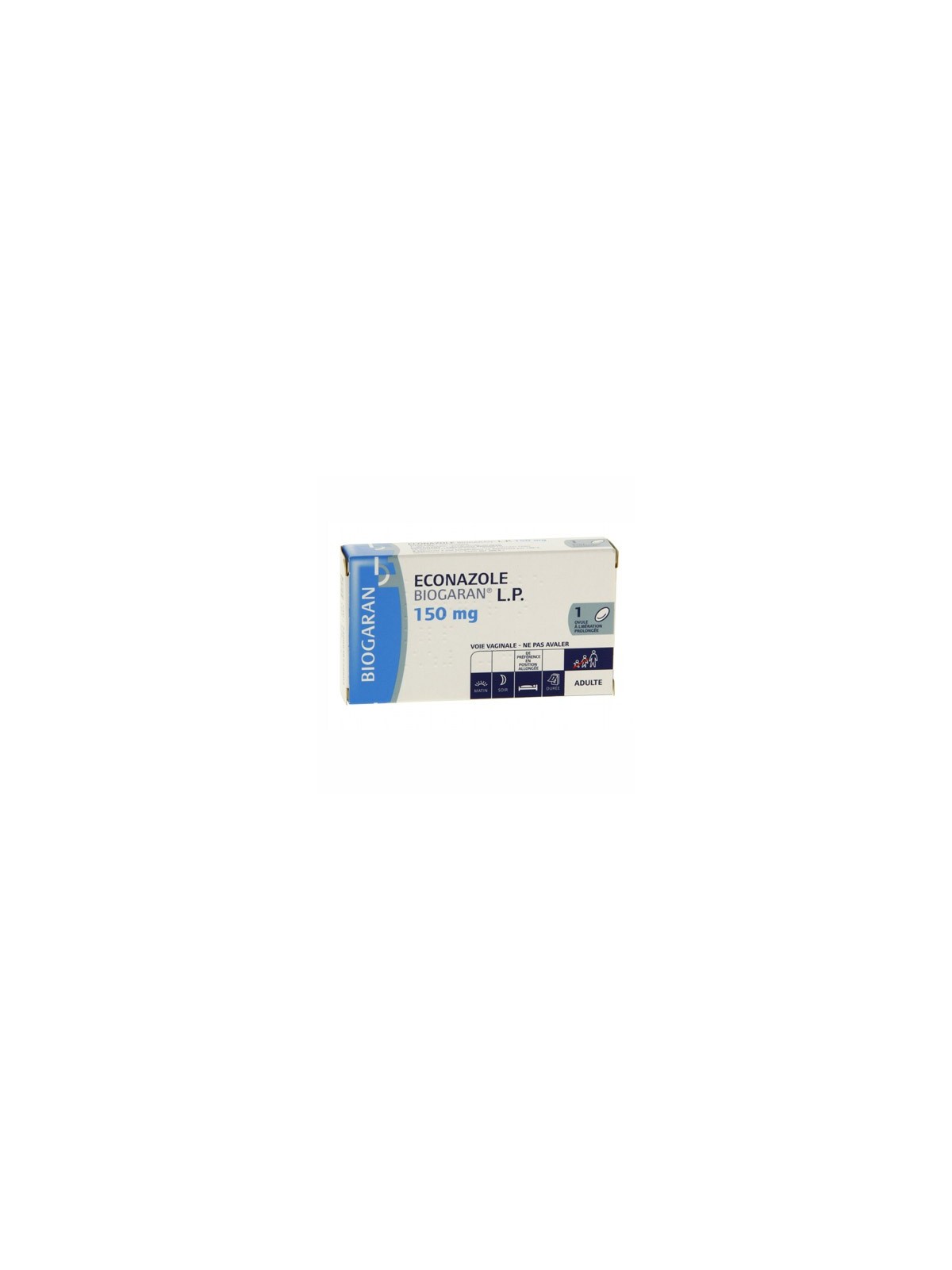 Econazole Biogaran LP 150mg Ovule | Nom de la Pharmacie en variable