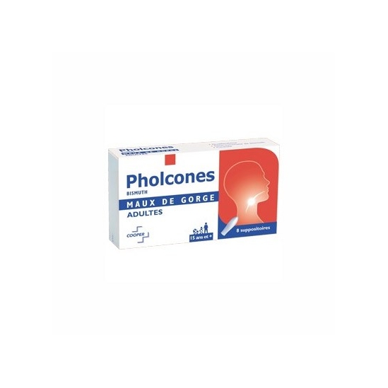 Pholcones bismuth adultes 8 suppositoires