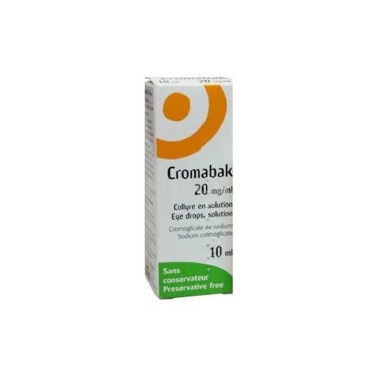 Cromabak collyre 20 mg 10ml | Nom de la Pharmacie en variable