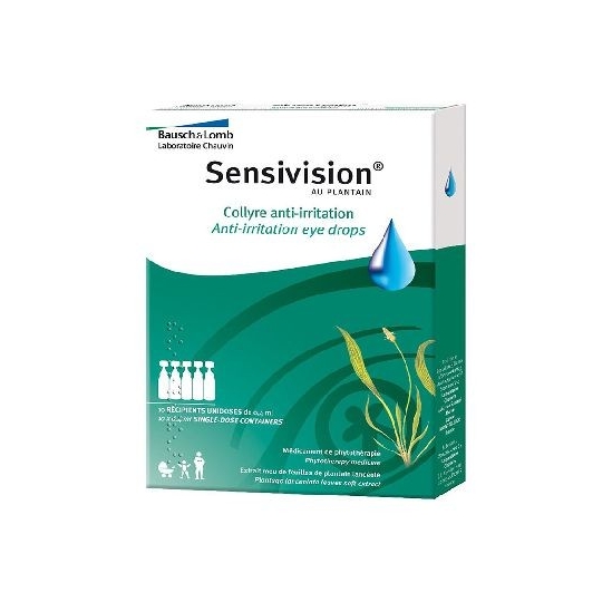Sensivision au Plantain collyre anti-irritation 0.4 ml 10 unidoses...