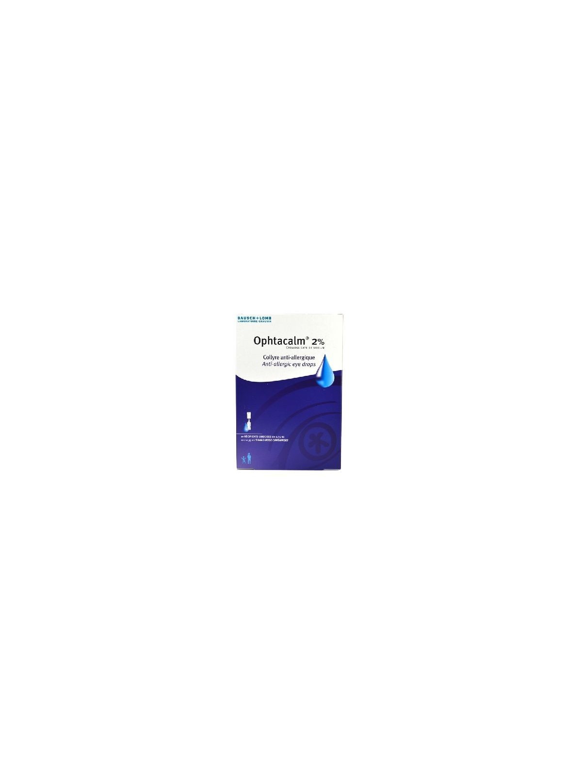 Ophtacalm 2 % collyre 10 récipients unidoses | Nom de la Pharmacie...
