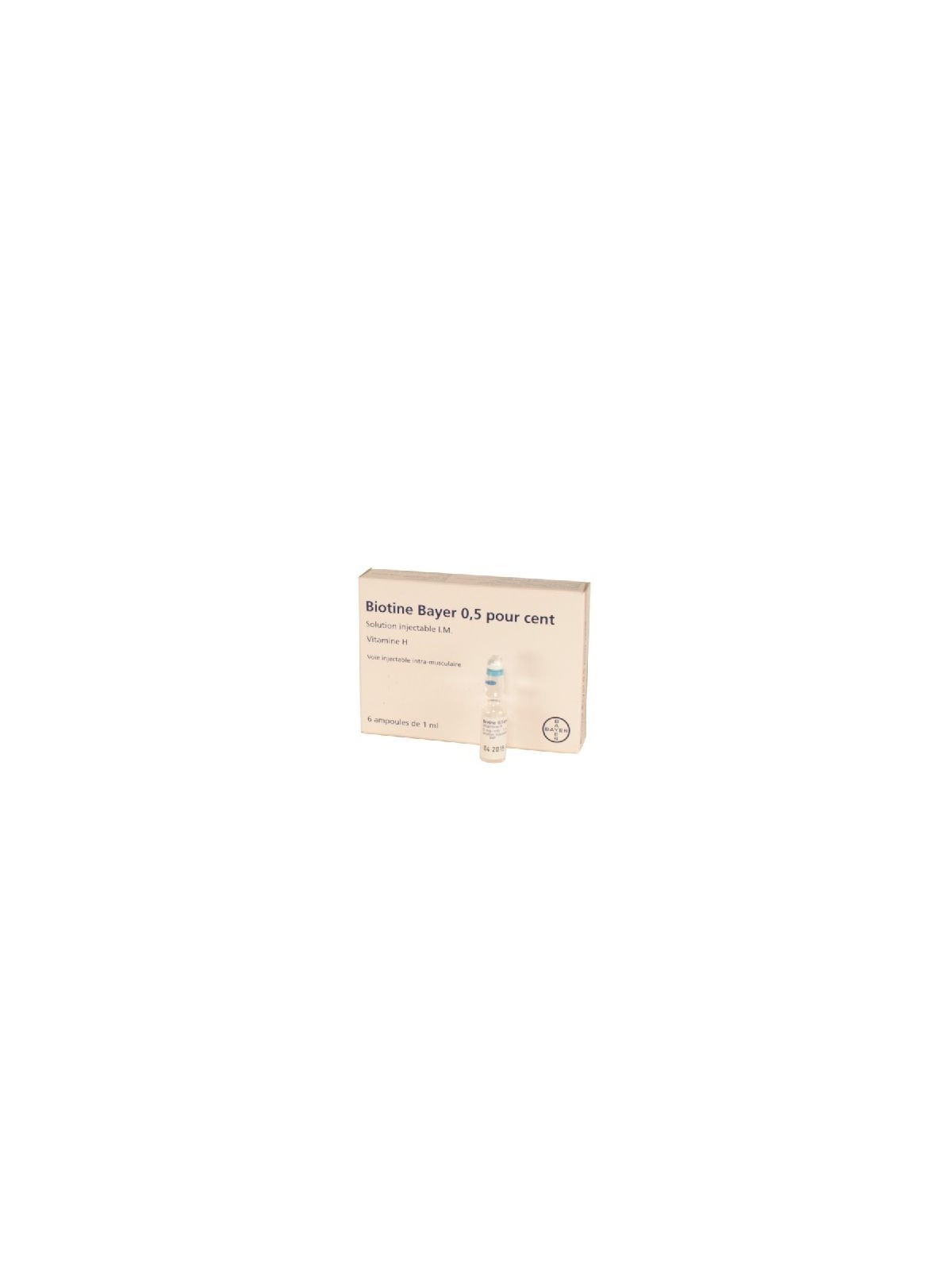 Biotine 5 mg solution injectable 6 ampoules chute de cheveux | Nom...
