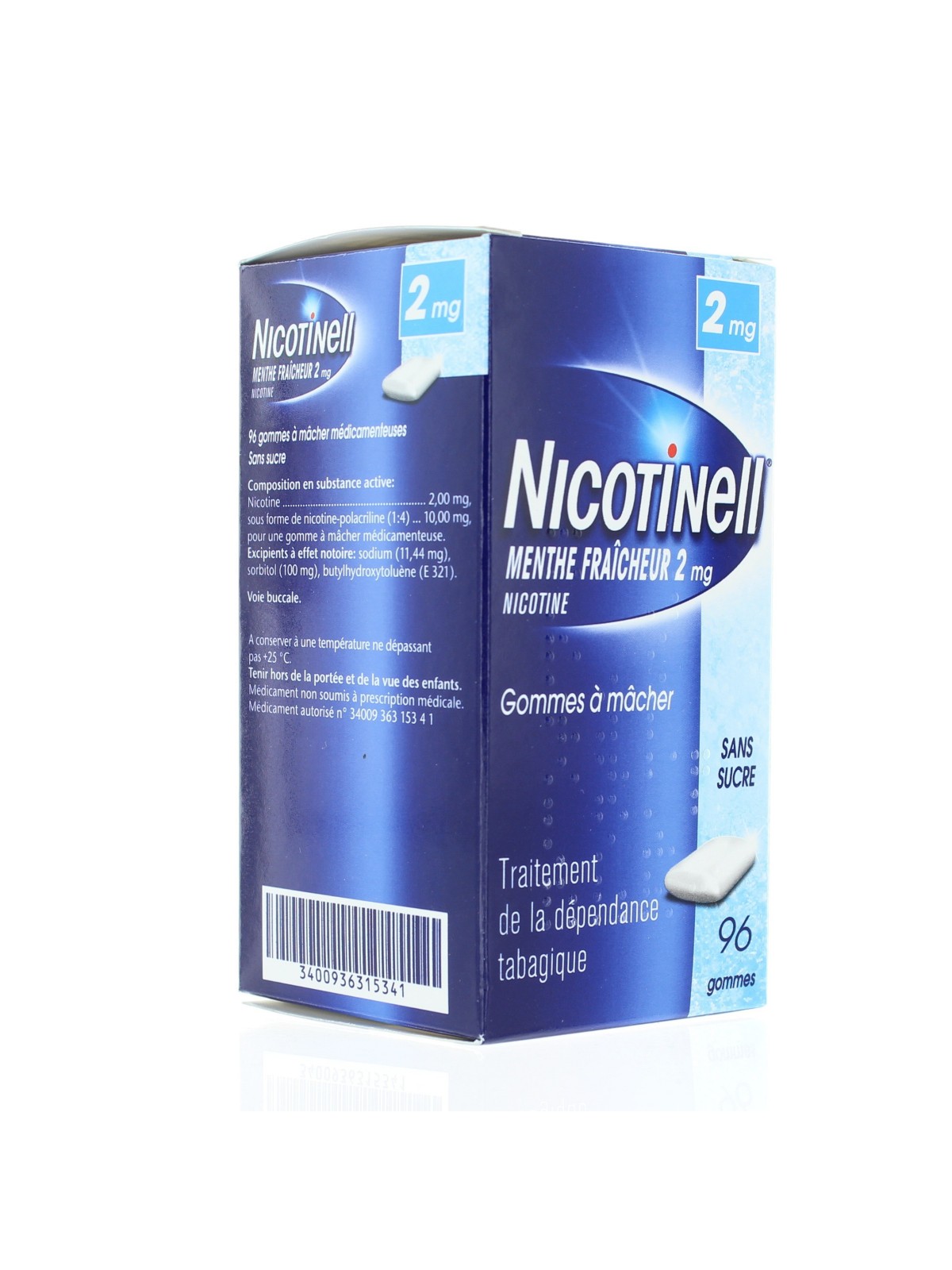 NICOTINELL 2mg MENTHE FRAICHE 96 gommes à mâcher | Nom de la...