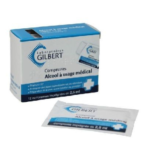 Alcool médical Gilbert compresse 2.5 ml | Nom de la Pharmacie en...