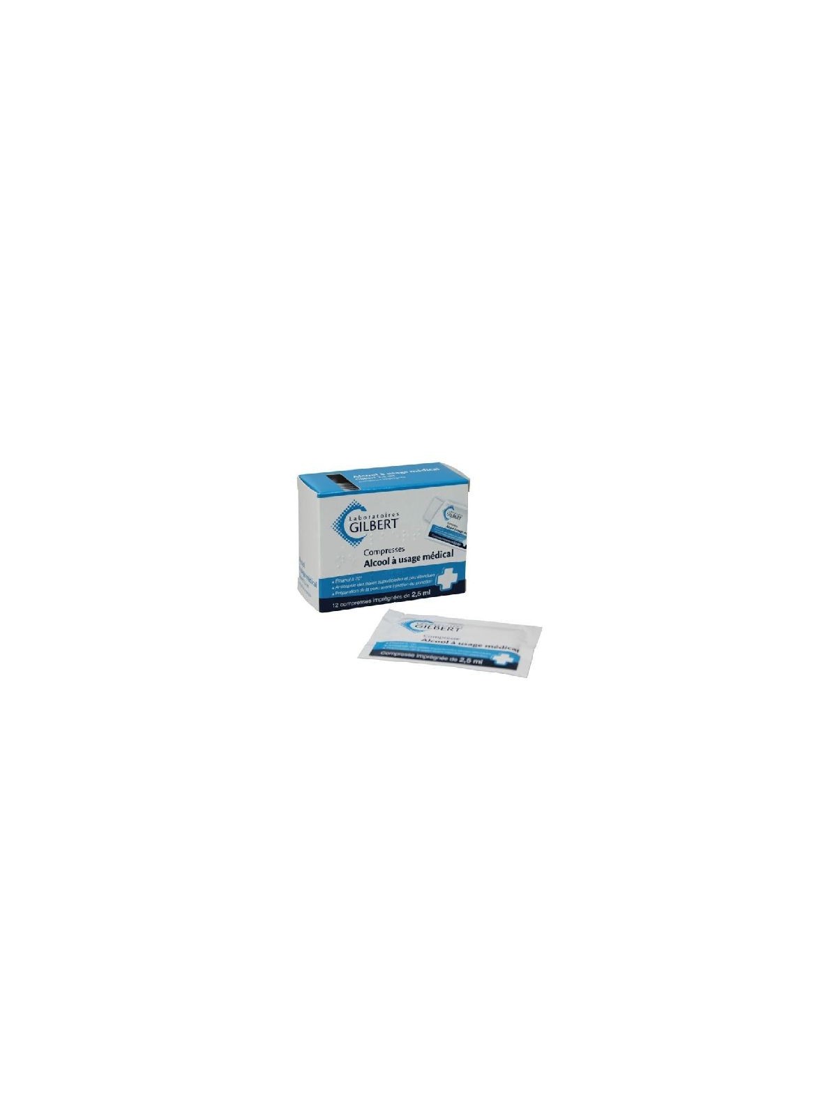 Alcool médical Gilbert compresse 2.5 ml | Nom de la Pharmacie en...