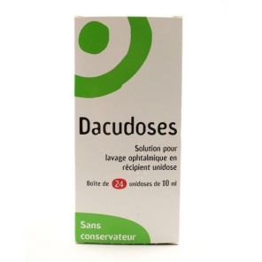 Dacudoses solution pour lavage ophtalmologique 24 doses | Nom de...
