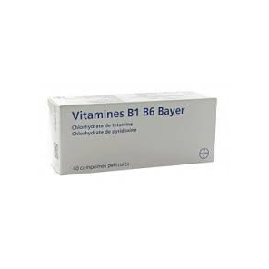 Vitamines B1 B6 Bayer 40 comprimés