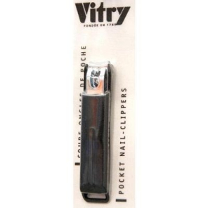 VITRY Coupe-ongles de Poche Noir | Nom de la Pharmacie en variable