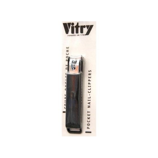 VITRY Coupe-ongles de Poche Noir | Nom de la Pharmacie en variable