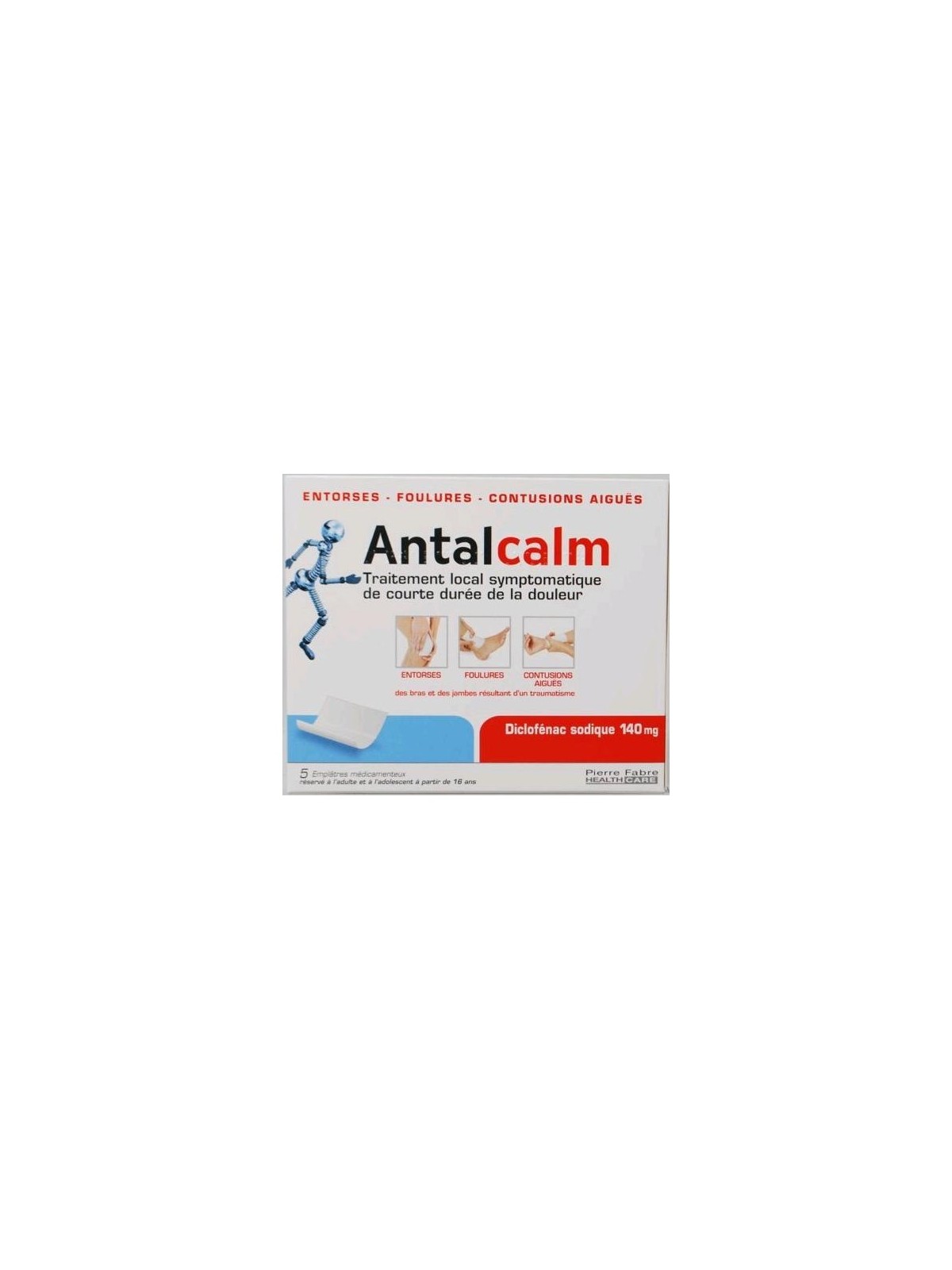 Antacalm 140mg 5 emplatres médicaux | Nom de la Pharmacie en variable