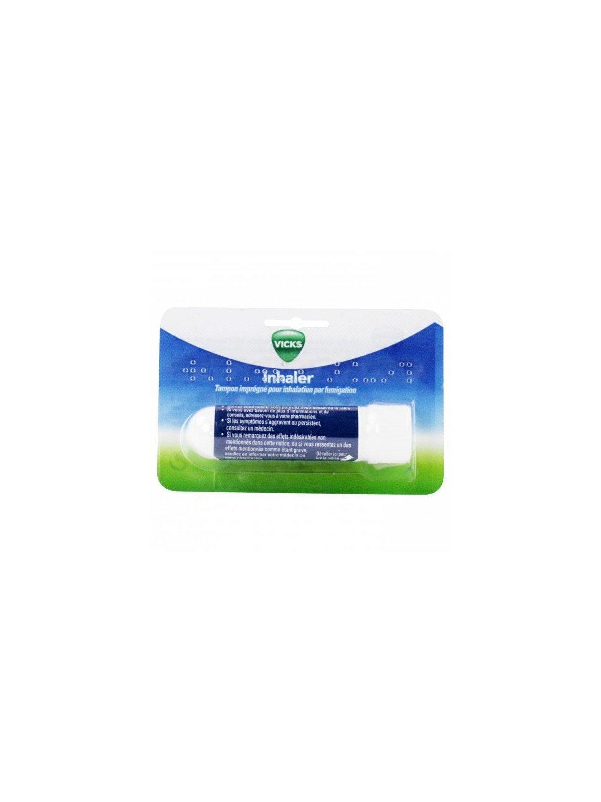 Vicks inhaler tampon imprégné pour inhalation par fumigation