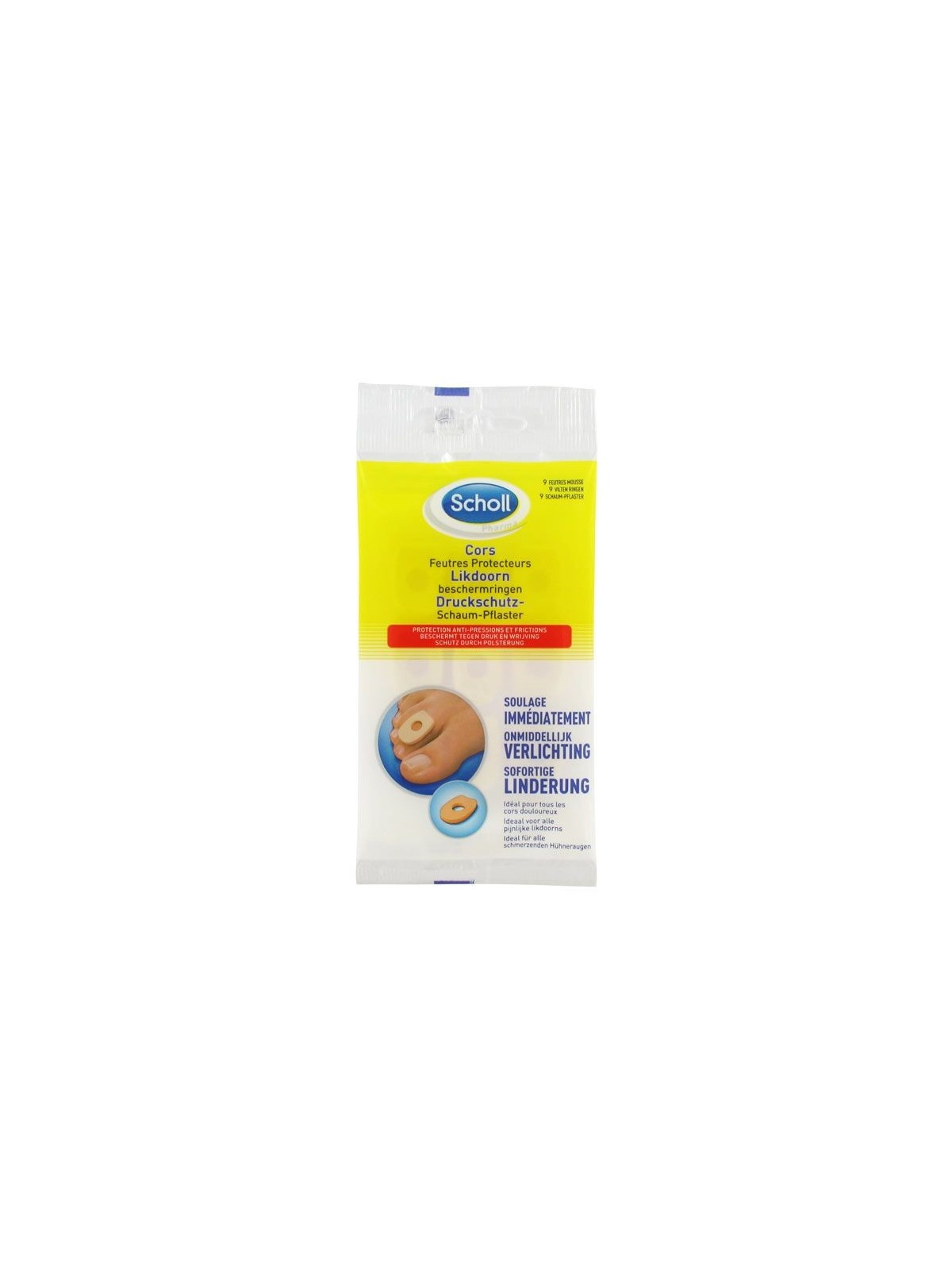 Scholl Cors Feutres Protecteurs 9 Feutres Mousse