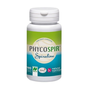Spiruline Phycospir Natural Nutrition 180 Comprimés de 500mg