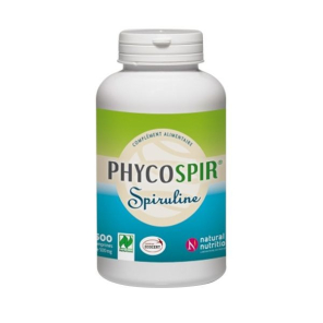 Spiruline Phycospir Natural Nutrition 500 Comprimés de 500mg