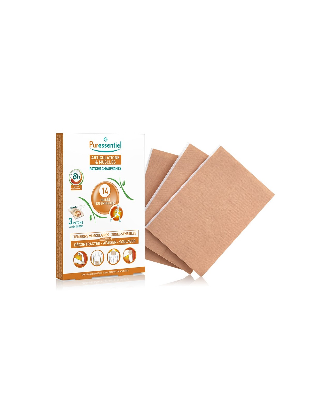 Puressentiel Articulations Patchs Chauffants aux 14 Huiles Essentielles 3 Patchs
