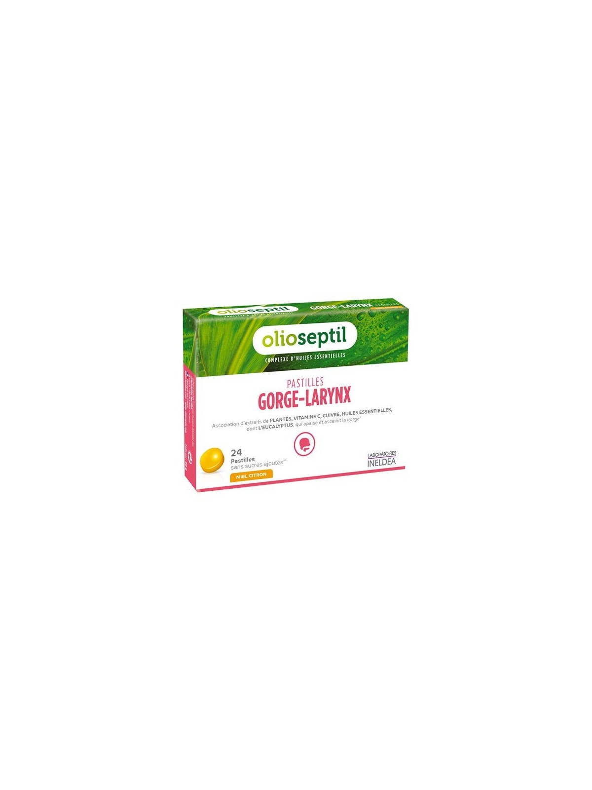 Olioseptil pastilles gorge miel citron x24