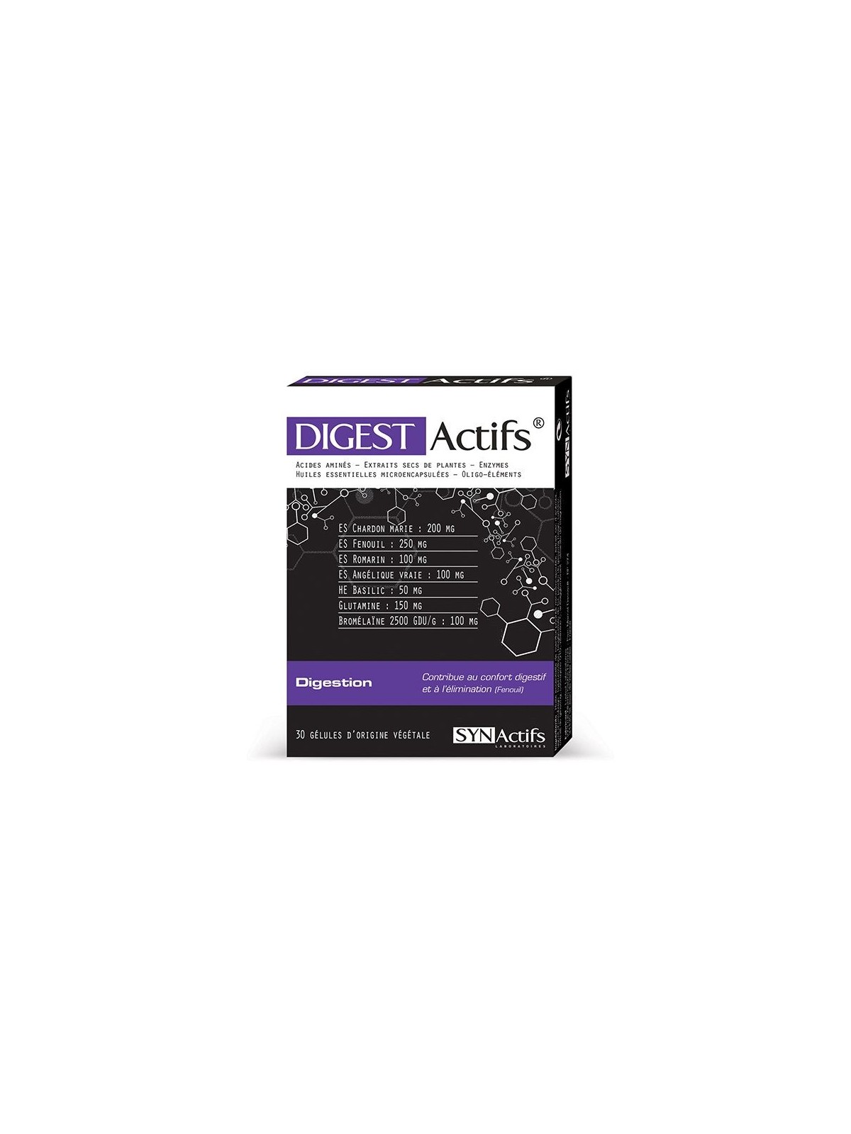 Synactifs digestactifs boite de 30 gélules