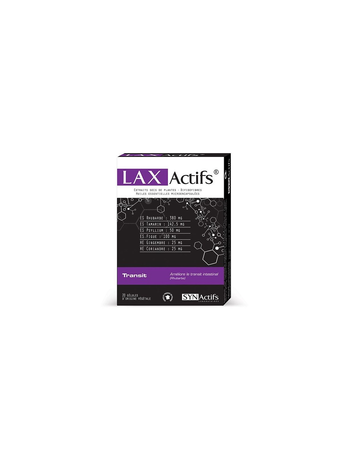 Synactifs laxactifs boite de 20 gélules