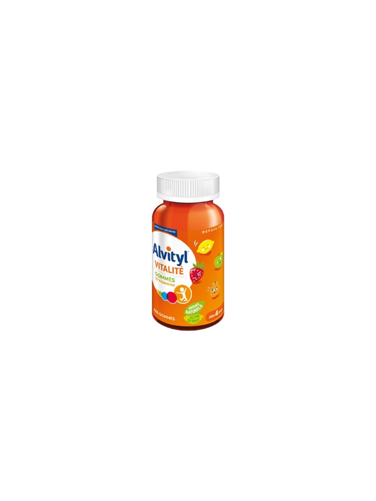 Alvityl vitalité 10 vitamines 60 gommes
