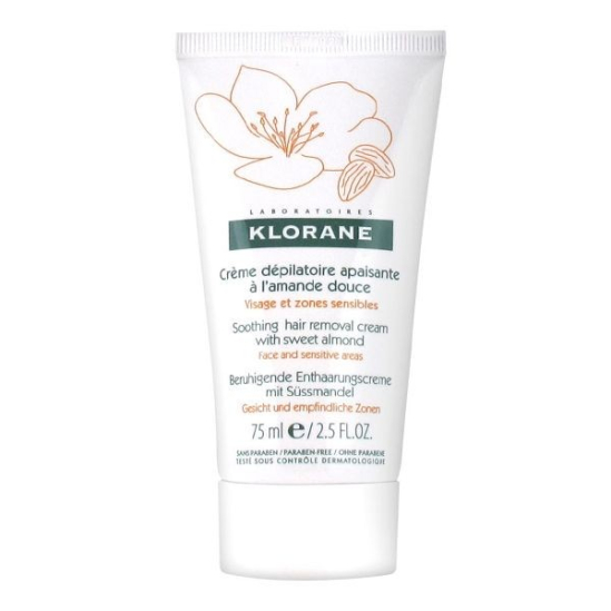 Klorane Crème Dépilatoire Apaisante à l'Amande Douce 75ml