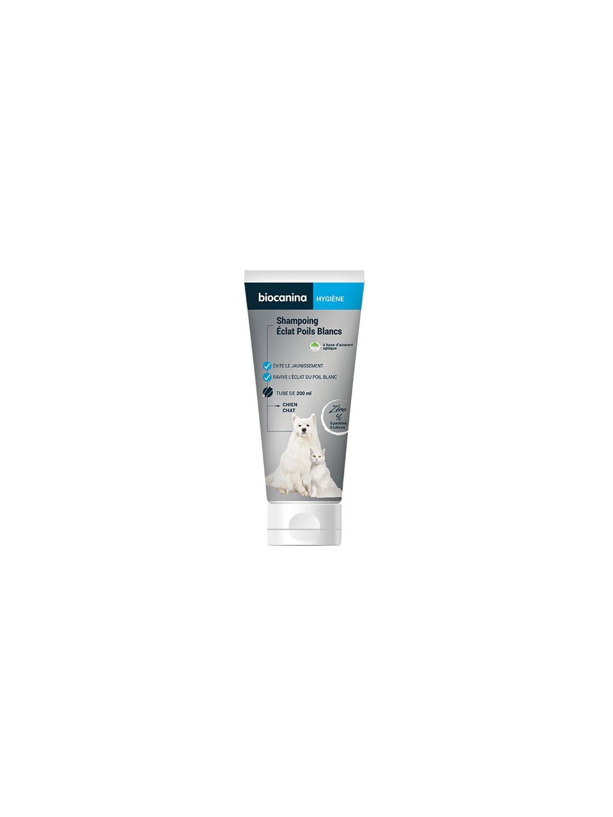 Biocanina shampoing éclat poils blancs 200ml