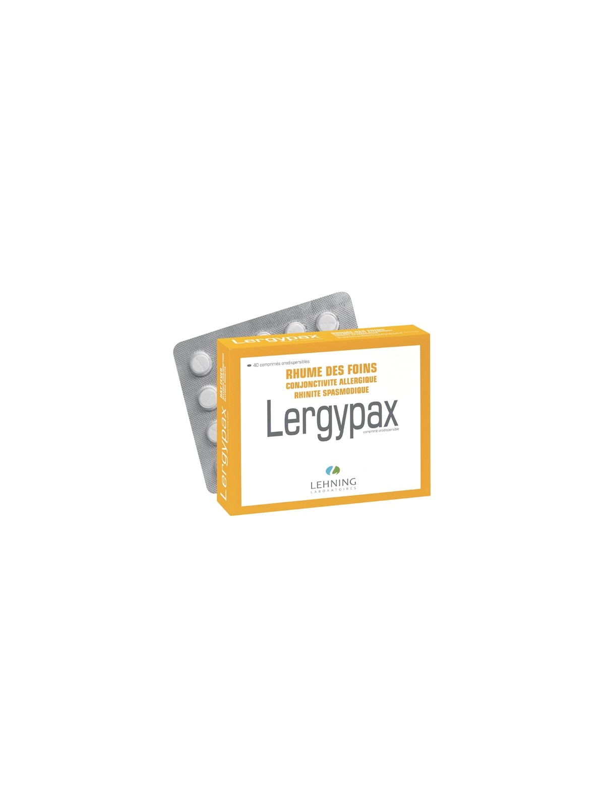 Lergypax rhume des foins 40 comprimés | Nom de la Pharmacie en...