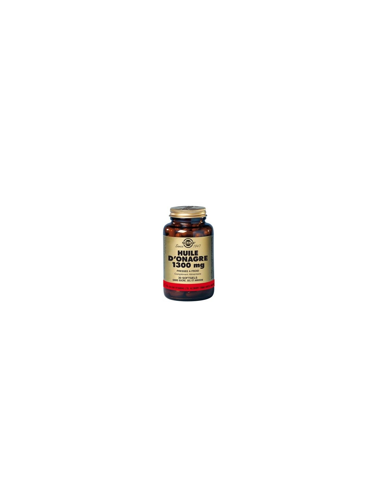 Solgar Huile d’onagre complément alimentaire 1300mg 60 softgels