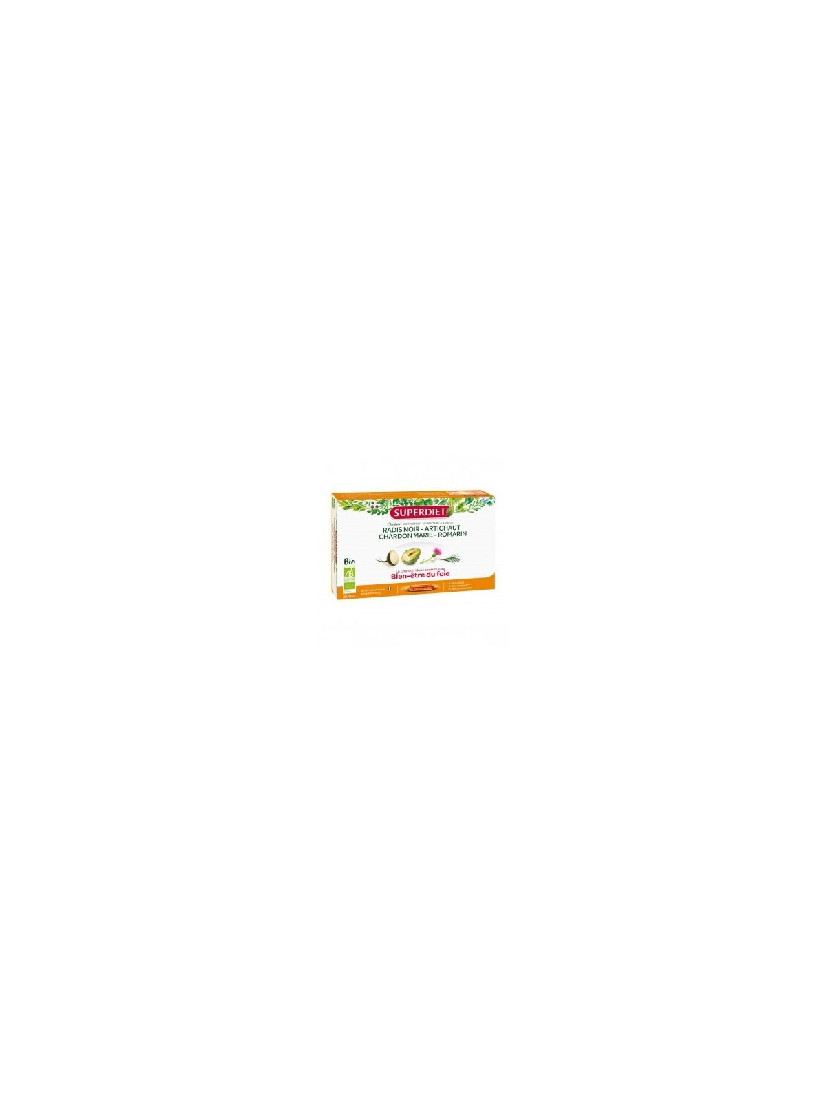 Superdiet Quatuor chardon marie digestion bio 20 ampoules 300ml
