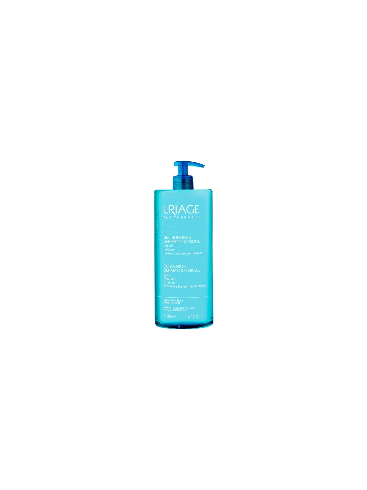 Uriage gem surgras liquide dermatologique flacon 500ml