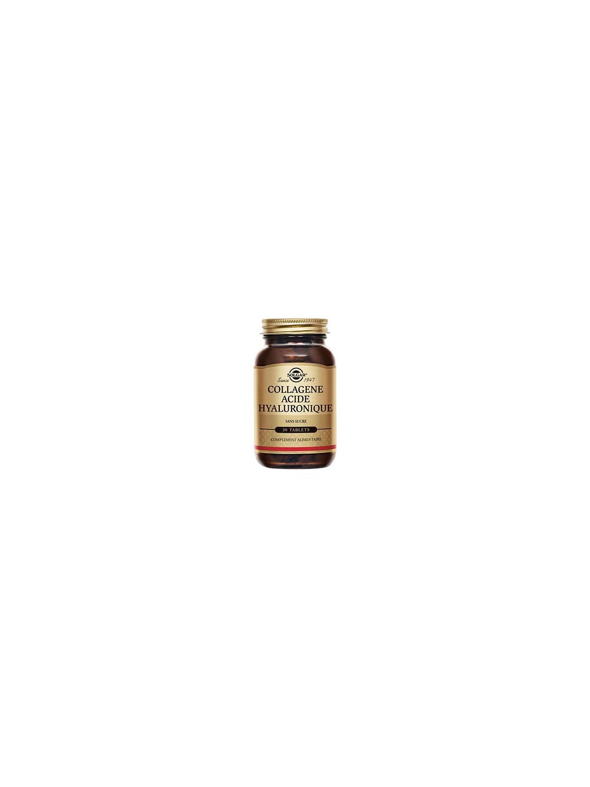 Solgar Collagène acide hyaluronique complément alimentaire 120mg 30 tablets