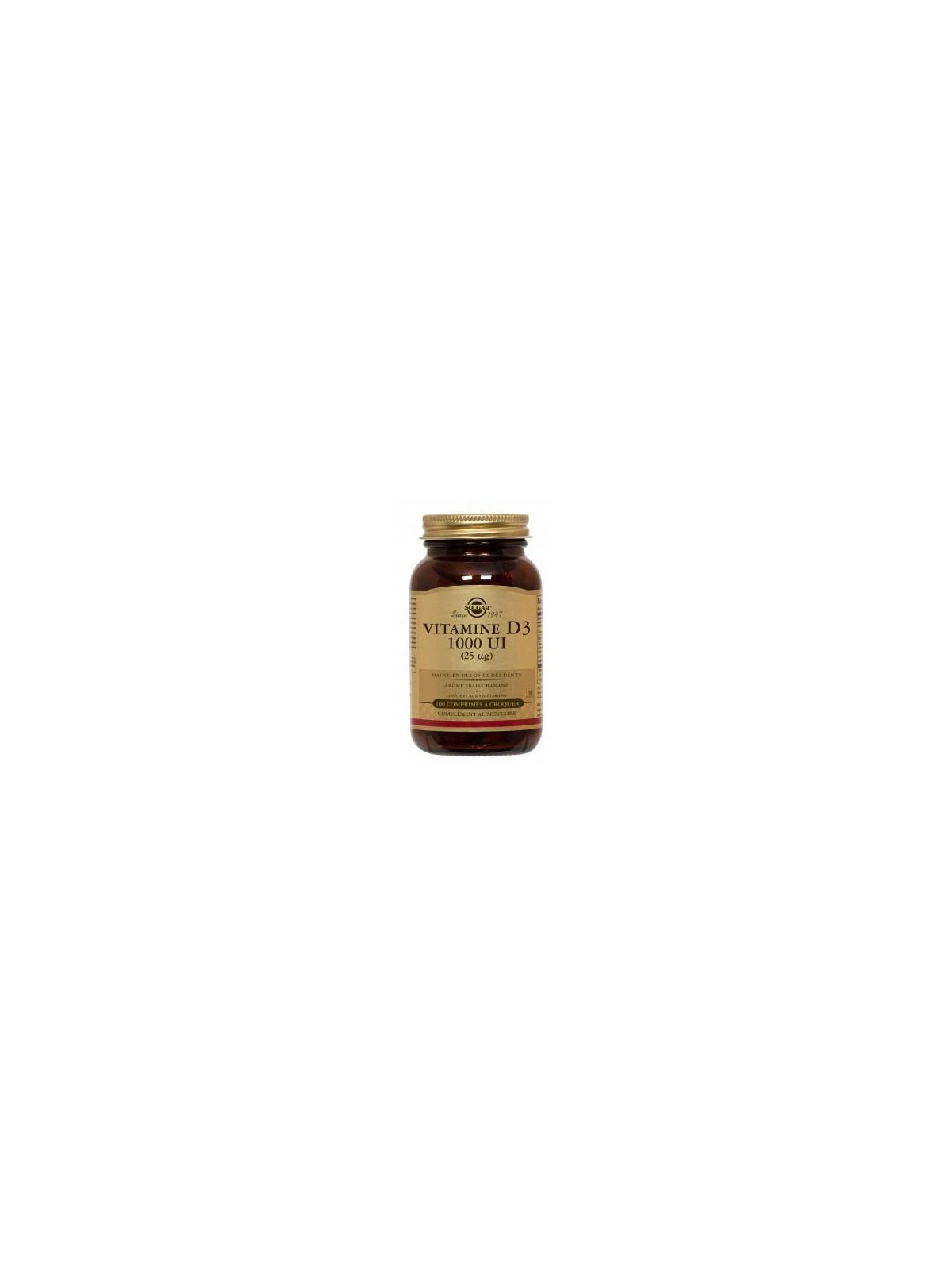 SOLGAR VITAMINE D3 A CROQUER