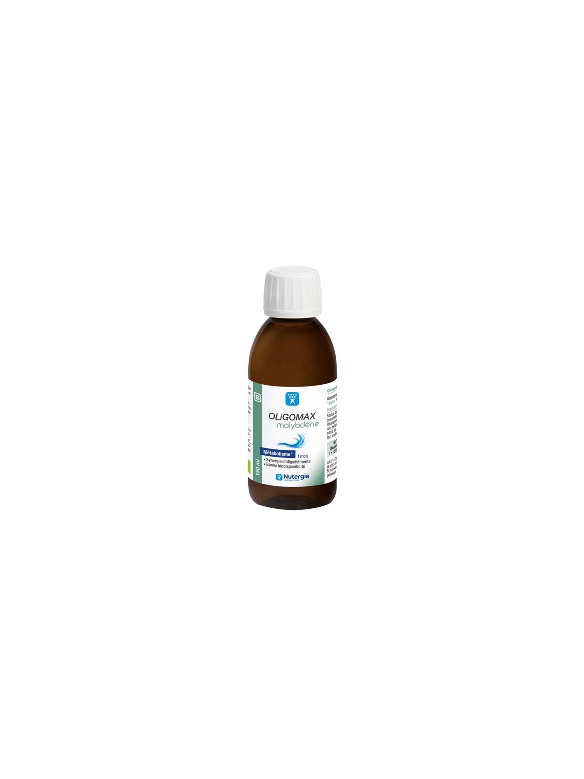 Nutergia Oligomax molybdène complément alimentaire flacon 150ml