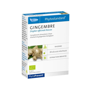 Pileje phytostandard gingembre 20 gélules