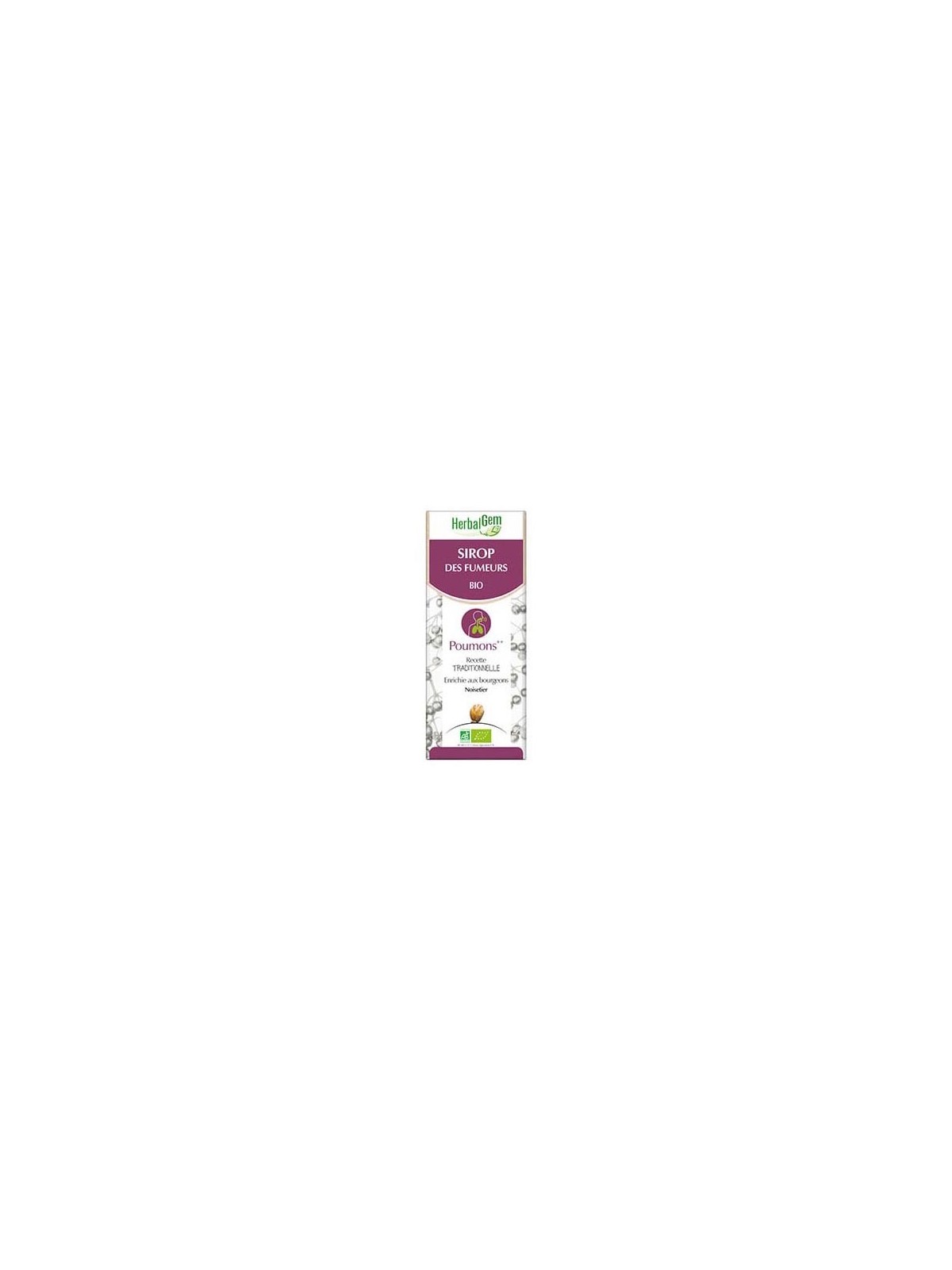HERBALGEM SIROP FUMEURS BIO 150ML