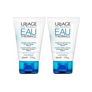 Uriage eau thermale crème d'eau mains 2x50ml