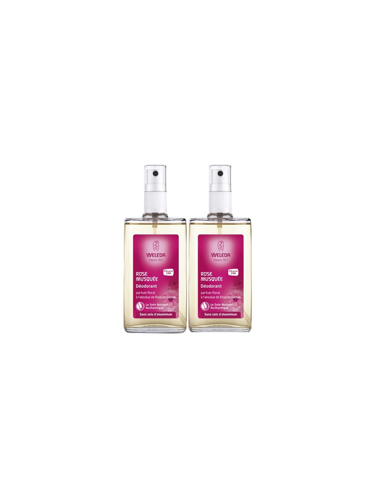 Weleda déodorant à la rose lot 2x100ml