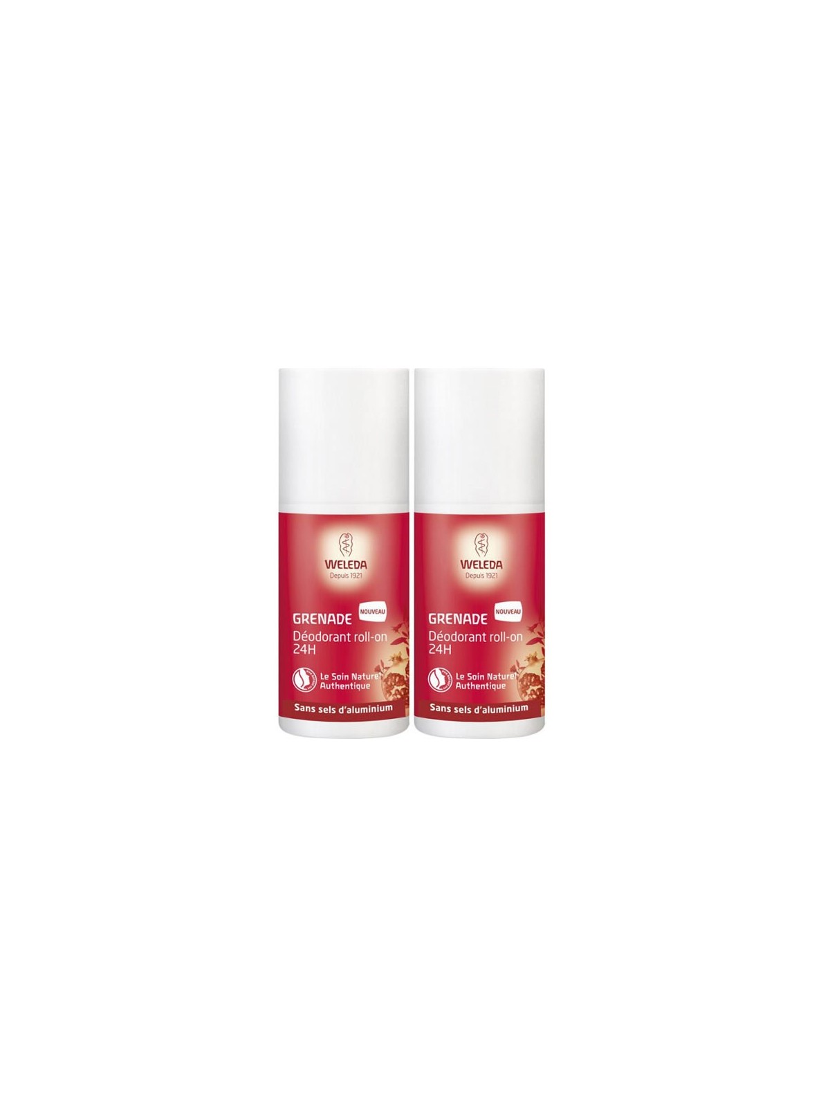 Weleda grenade déodorant roll-on 24h duo 50ml