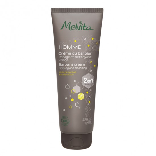 Melvita homme crème du barbier 2 en 1 125ml