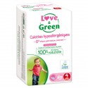 Love & green new cullotes hypoallergéniques taille 4 paquet de 20