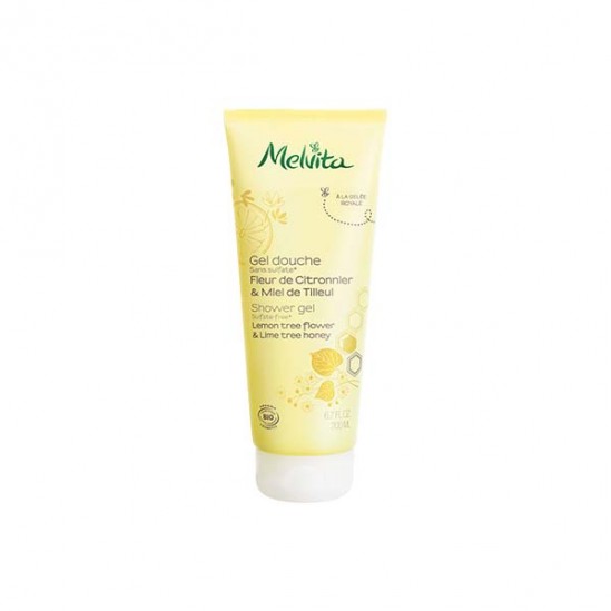 Melvita gel douche fleur de citronnier & miel de tilleul 200ml