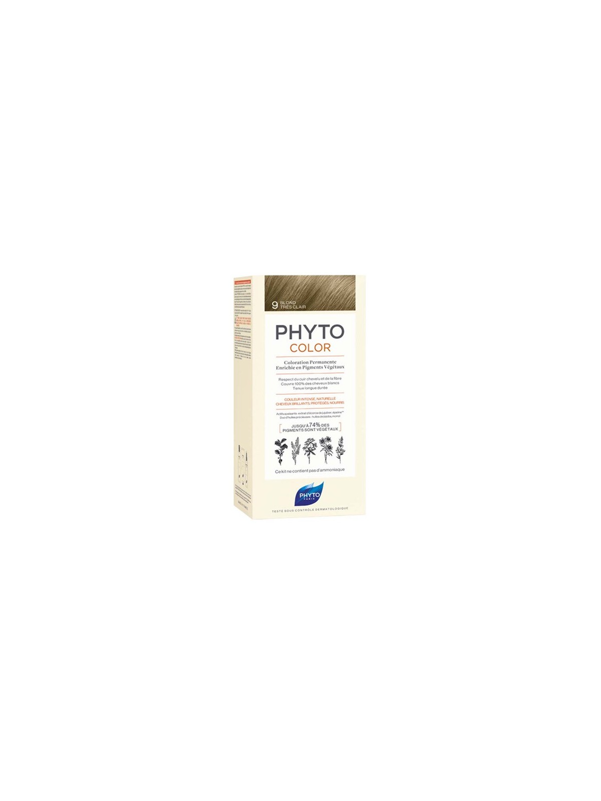 Phyto phytocolor coloration permanente 9 blond très clair 112ml