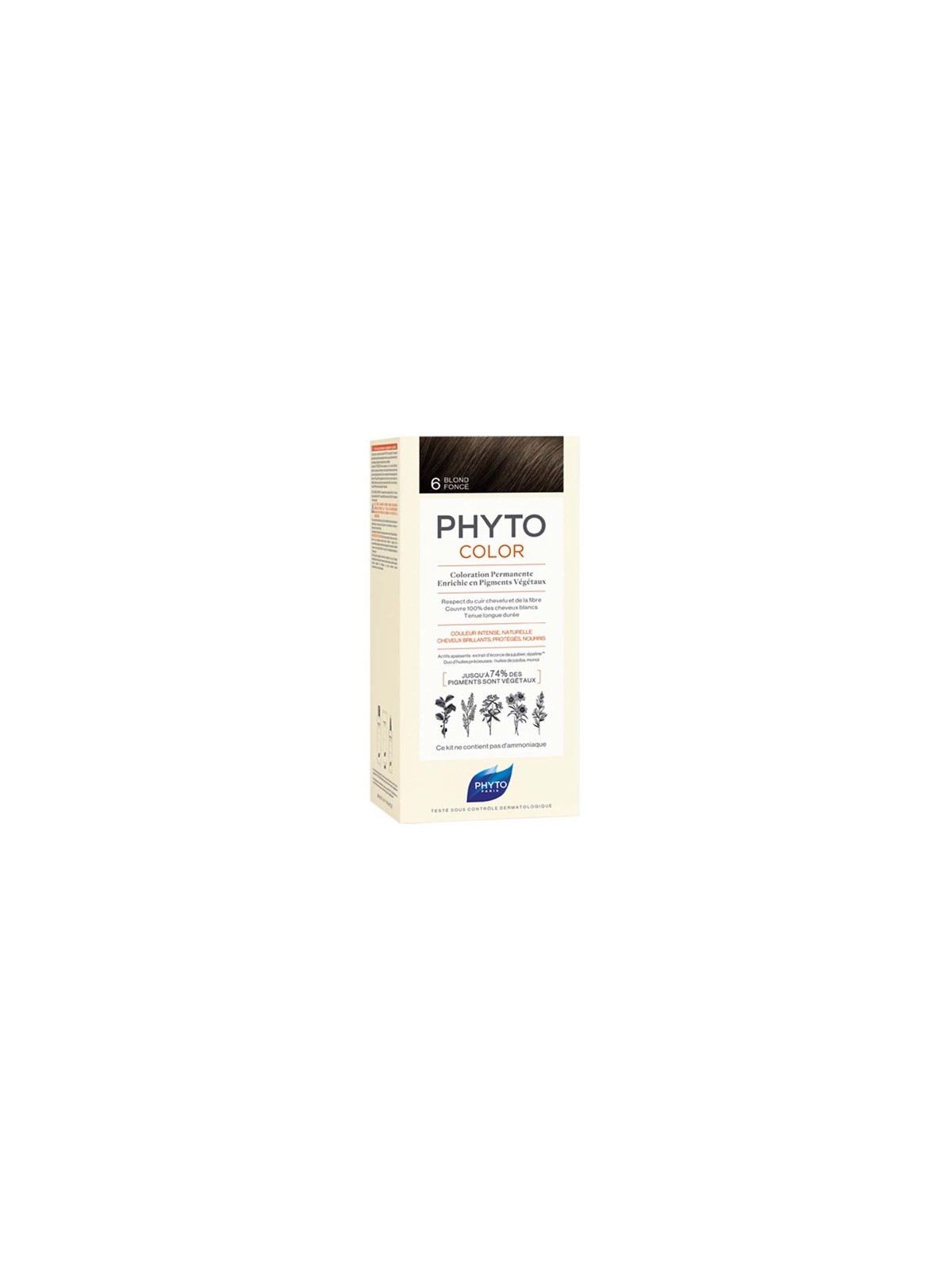 Phyto phytocolor coloration permanente 6 blonde foncé 112ml