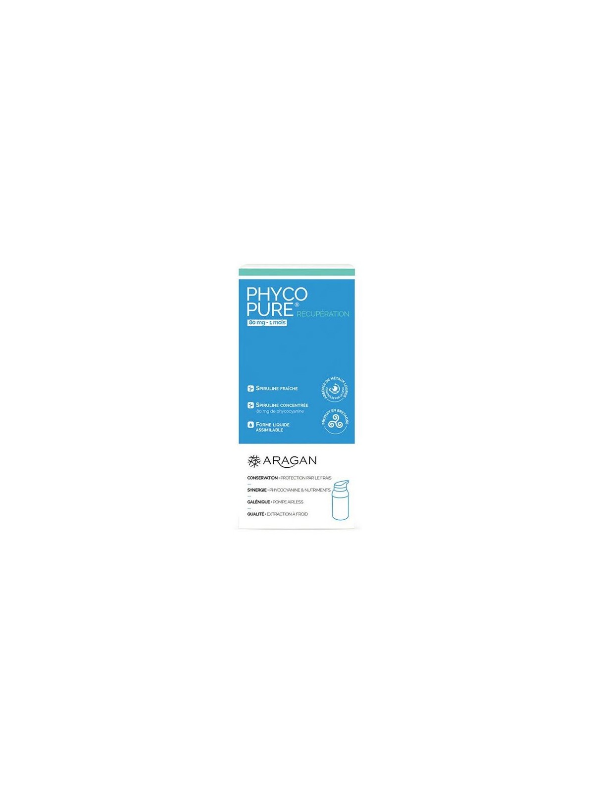 Aragan Phyco Pure Récupération Spiruline 80mg 1 mois