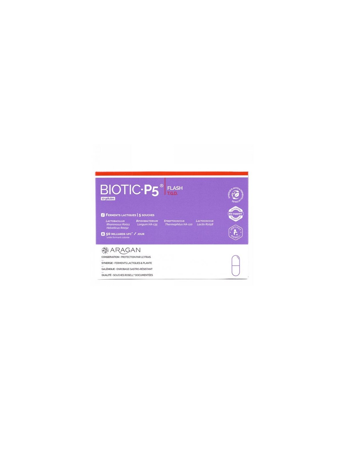 Aragan biotic P5 boite de 10 géllules