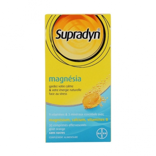 Supradyn magnésia 30 comprimés effervescents | Nom de la Pharmacie...
