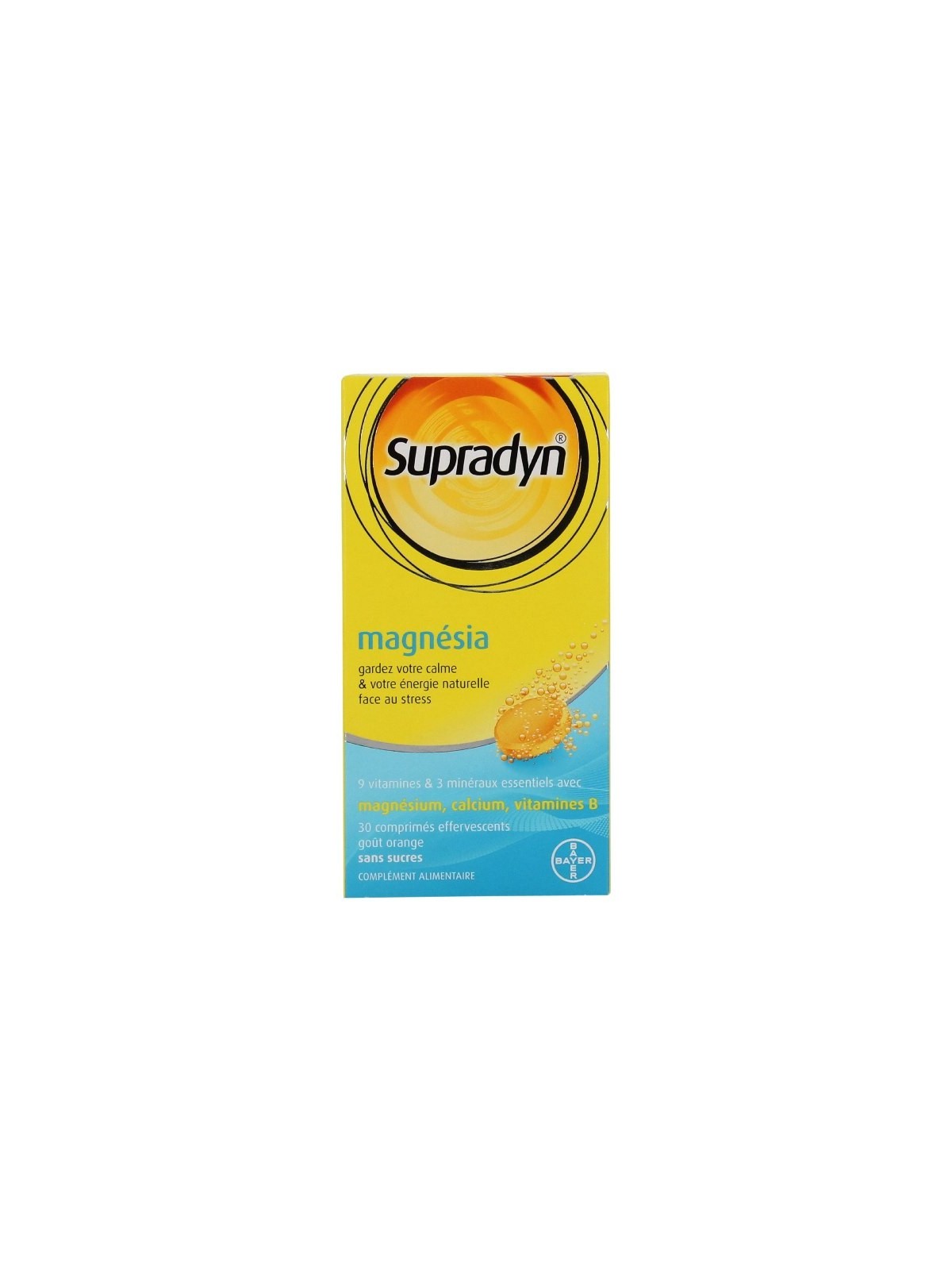 Supradyn magnésia 30 comprimés effervescents | Nom de la Pharmacie...