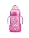Mam Biberon de transition 220ml Mauve/Rose